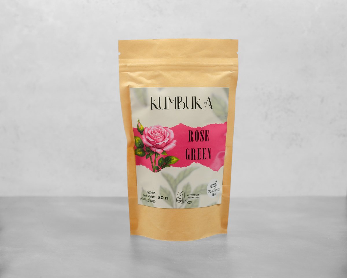 Kumbuka Rose Green Tea (Individually Wrapped Tea Bags)